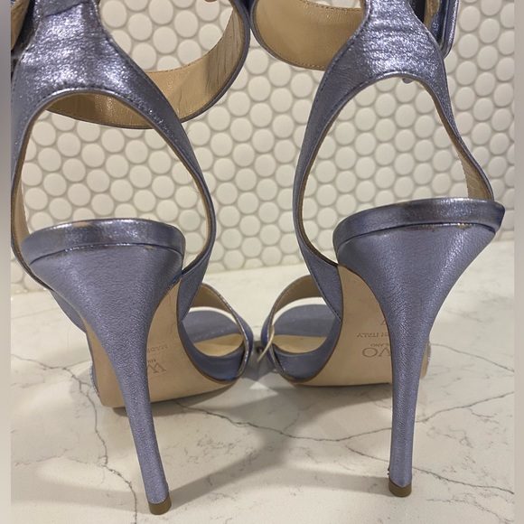 WO Milano - made in Italy blue metallic heels - Picture 7 of 8